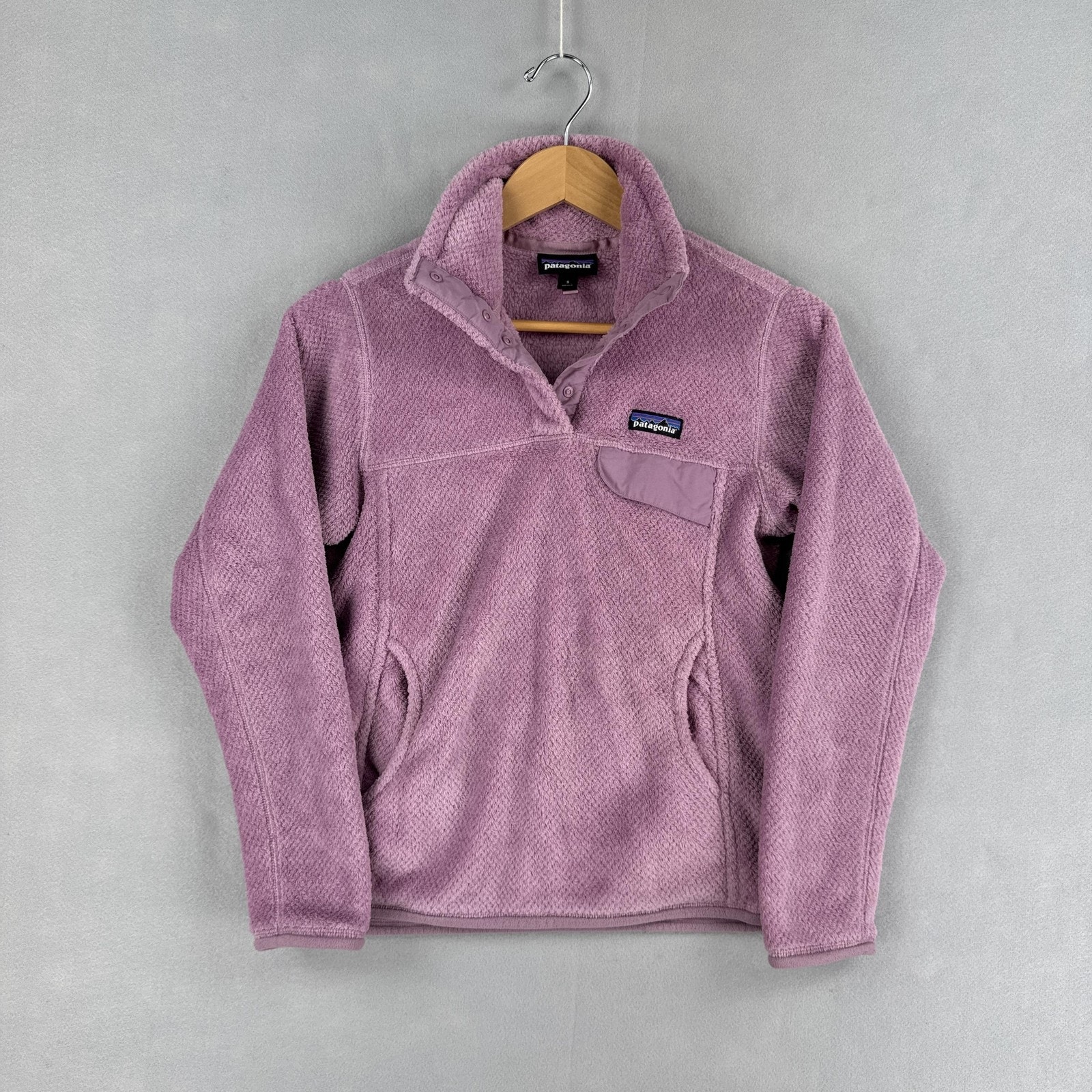Patagonia Fleece Jacket Womens Small Purple Retool Polartec Thermal Pullover